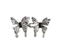 Maigridy Tensores de cintura de mezclilla en forma de mariposa, pantalones ajustables, extensor de hebilla, conjunto de botones ajustables para jeans, ajustador de cinturón para mujer