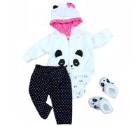 MAIHAO Reborn - Ropa de muñecas de bebé de 22 pulgadas, accesorios para muñecas recién nacidas de 17 a 22 pulgadas, juego de 5 piezas de panda