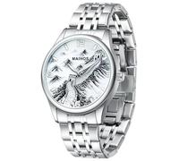 Maihos Reloj deportivo para hombre, esfera temática de cultura Wacth Man, reloj de pulsera casual de acero inoxidable para hombre, manecillas luminosas, visualización de fecha, analógico resistente al