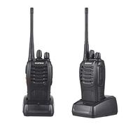 Maiju Baofeng BF-888s Walkie Talkies 2 Paquetes de radios bidireccionales Recargables Impermeables de Largo Alcance con Auriculares Transceptor portátil de Mano con Linterna Antena de Alta g