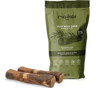 MAIKAI Palo Madera de Olivo - Pack de 2 uds - Mordedor Natural para Perros - Alternativa a Huesos - Alivia la Ansiedad - Elimina Sarro