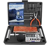 MAIKEHIGH Kit Repara Pinchazos Coche, 88 Piezas Kit Antipinchazos Coche Tubeless Reparacion para Auto, Camión, Motocicleta, ATV, SUV (Negro)