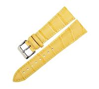 MAIKES, nuevos accesorios for reloj, pulseras, correas for reloj de cuero de vaca, correa de reloj azul de moda for dw daniel wellington(Yellow,12mm)