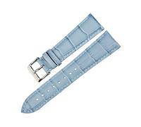 MAIKES, nuevos accesorios for reloj, pulseras, correas for reloj de cuero de vaca, correa de reloj azul de moda for dw daniel wellington(Blue,22mm)