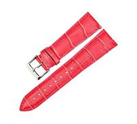 MAIKES, nuevos accesorios for reloj, pulseras, correas for reloj de cuero de vaca, correa de reloj azul de moda for dw daniel wellington(Rose red,17mm)