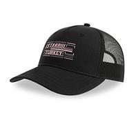 Maikomanija Gorra de camionero de algodón con visera curvada de la ciudad de Estambul Turquía, Negro, Talla única