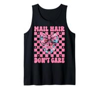 Mail Hair Don't Care Postal Worker Correo Portador de Correo Señora Camiseta sin Mangas