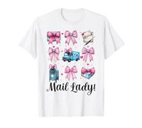Mail Lady! Postal Worker Correo Portador Chica Mamá Coqueta Arco Camiseta
