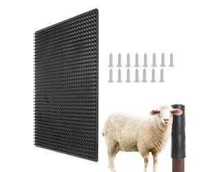 Mail para rascar de Vaca - Mate para rascar Cuidado de Animales para Ganado, Masa de Oveja Post de Mantenimiento de Caballos | Ayudas flexibles para el auto-masaje con Tablero de Pilar para Una