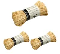 Maildor 196071C Clairefontaine - Rafia natural para manualidades, 50g (Paquete de 3)