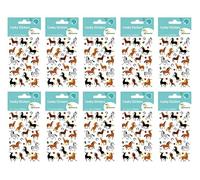 Maildor 560353Cpack - GOMMETTES 3D Cooky - LOT DE 10 planches 12x8 cm - 180 stickers - CHEVAUX
