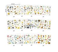 Maildor AE017O - Un sachet de gommettes Mimi stick' 48 planches 21x16 cm, assortis (1 692 stickers)
