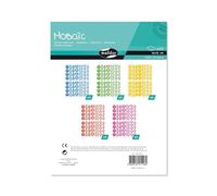 Maildor AE116O - Un sachet de gommettes Mosaïques 20 planches 16x21 cm, Pierres précieuses (2 200 stickers)