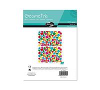Maildor AE120O - Un sachet de gommettes Géométriques 20 planches 16x21 cm, couleurs assorties Décors (3 120 stickers)
