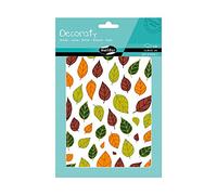 Maildor AE142C - Un sachet de gommettes Decoraty 6 planches 14,8x21cm, Feuilles (249 stickers)