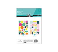 Maildor AE184C - Une pochette de gommettes Baby 20 planches 14,8x21 cm, Géométriques géantes (620 stickers)