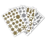 Maildor AE188C - Un sachet de gommettes Initial 20 planches 10,5x16 cm, Noël 2 (640 stickers)