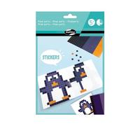Maildor AF022C Pixel Party - Funda creativa con libro de 6 personajes y 6 láminas de pegatinas para píxel