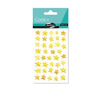 Maildor CY106C - Una bolsa de pegatinas 3D Cooky 1 lámina 7,5 x 12 cm, estrellas (39 pegatinas)