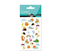 Maildor CY156Cpack - Juego de 10 tablas de 12 x 8 cm, 250 pegatinas