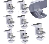 Mailfull 8 Piezas Soporte Placa Solar 30 mm Placas Solares para Casa Kit Completo para Techos Barcos Coche Camión Caravana (Plata)