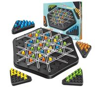 Mailfull Triggler Jeu Mesa Gamer Juego de Ajedrez de Triángulo de Cadena Juegos de Mesa Niños 8 Años Triggler Juego de Mesa Gomas para Niños Adultos Fiesta Familiar