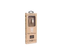 CABLE MAILLON PREMIUM MICRO USB 2.4 METAL DORADO 1M