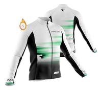 Maillot Bici Hombre MTB Invierno Pro Camisetas de Ciclismo para Hombres Pro Ciclismo de Manga Larga con Cortavientos, Reflectante y 3 Bolsillos (15,L)
