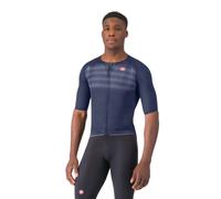Maillot Castelli Aero Race 8S Manga Corta Azul, Talla L