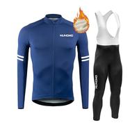 Maillot Ciclismo Hombre Invierno Ropa Bicicleta MTB Manga Larga Térmica Camiseta CiclismoHombre Ropa Bicicleta Conjunto MTB Maillot Bici MangaLarga Ciclista con Badana Gel (TYPE-13,M)