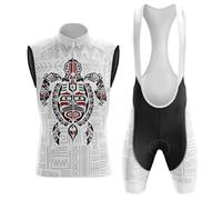 Maillot Ciclismo Hombre Verano Ropa Bici MTB Conjunto Ciclista Sin Mangas,Traje Bicicleta Chaleco Ciclo y Culotte Tirantes con 19D Gel Acolchado,Completa Jerseys Transpirable Secado Rápido(B9,XL)