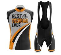 Maillot Ciclismo Hombre Verano Ropa Ciclista Conjunto Bici MTB Sin Mangas,Traje Bicicleta Chaleco Ciclo y Culotte Tirantes con 19D Gel Acolchado,Completa Jerseys Transpirable Secado Rápido(B9,XL)