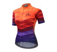 Maillot Ciclismo Manga Corto para Mujer Ciclismo MTB Maillot Mujer Verano Secado Rápido Camiseta Bicicleta Jersey de Ciclo Bici del Camino Jersey Ropa Transpirable S