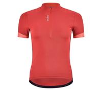 Maillot ciclismo media cremallera Odlo Essential (american beauty - cayenne) mujer