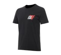 Dainese - Speed Demon Veloce T-Shirt, Camiseta de Cuello Redondo, Hombre, Jet-Black, XL