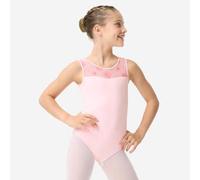 Maillot Danza Clásica Niña Rosa Claro-Rosa Oscuro Gasa 4-5 y/a / 103-112 cm