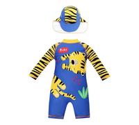 Maillot de Bain pour garçon Avec Chapeau, Tenue de Plage d'été pour Tout-Petits et Enfants de 1 à 6 ANS, Maillot de Bain Confortable pour fête à la Piscine#A