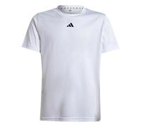 adidas Unisex niños Train Essentials Logo Regular Fit Junior Shirt, White/Black, 13-14 Years