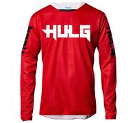 Maillot Hombre Verano MTB Manga Larga Bicicleta Downhill Deportes Al Aire Libre Camiseta Ciclismo Motocross Ropa Tops (Red,M)