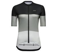 GORE WEAR Maillot transpirable de ciclismo para mujer, Spirit Stripes, Transporte rápido de la humedad, Estampado exclusivo, Maillot de ciclismo de manga corta