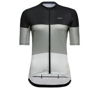 GORE WEAR Maillot transpirable de ciclismo para mujer, Spirit Stripes, Transporte rápido de la humedad, Estampado exclusivo, Maillot de ciclismo de manga corta