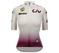 Maillot mangas cortas mujer TOUR DE FRANCE Femmes avec Zwift Maillot blanco 2024