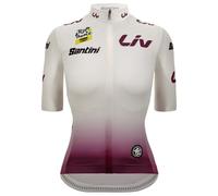 Maillot mangas cortas mujer TOUR DE FRANCE Femmes avec Zwift Maillot blanco 2025
