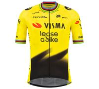 Maillot mangas cortas TEAM VISMA LEASE A BIKE Campeón del Mundo 2026