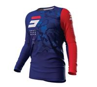 Maillot motocross Shot Contact Camo 2.0 rojo-azul liquidación M