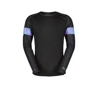 Maillot MTB hombre Scott Tee M's Trail Tuned LS (negro/morado cisne)