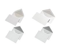 Mailmedia 232390 Sobres, forro de seda, B6, color blanco