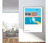 MAIMANG Cuadros abstractos sobre lienzo: Amplía tu zona de confort. Póster de piscina. Lámina decorativa para pared. Decoración para sala de estar (60x90cm/sin marco).