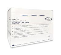 MaiMed 25022 MK 100% algodón estéril 8 compresas de gasa, 7,5 cm de largo, 7,5 cm de ancho, 75 unidades