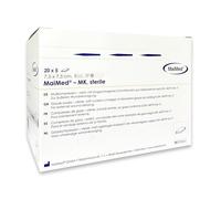 MaiMed 25061 MK 100% algodón estéril 8 apósitos de gasa, 7,5 cm de largo, 7,5 cm de ancho, 100 unidades